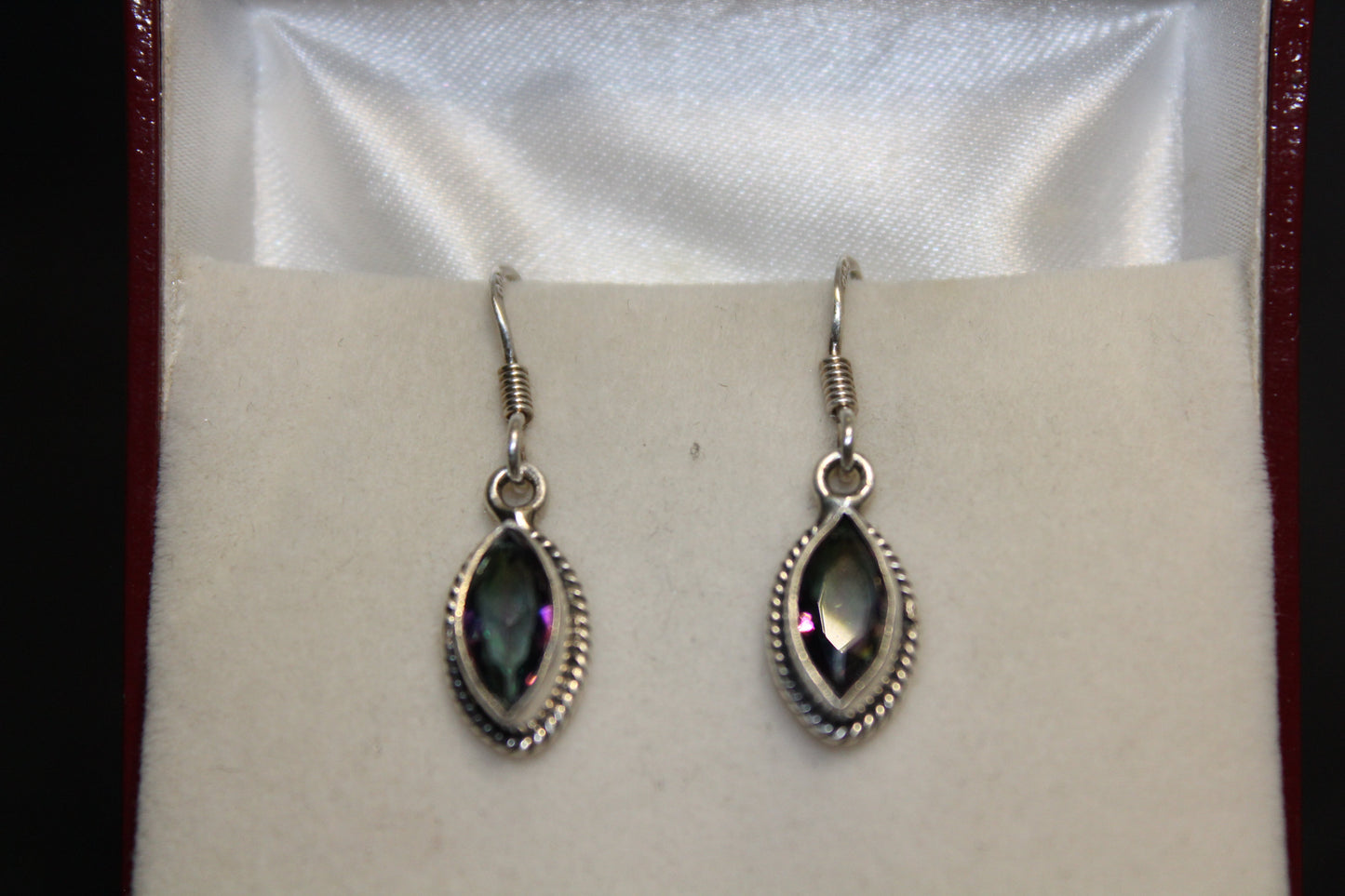 Earrings - Mystic Topaz (faceted) - oval