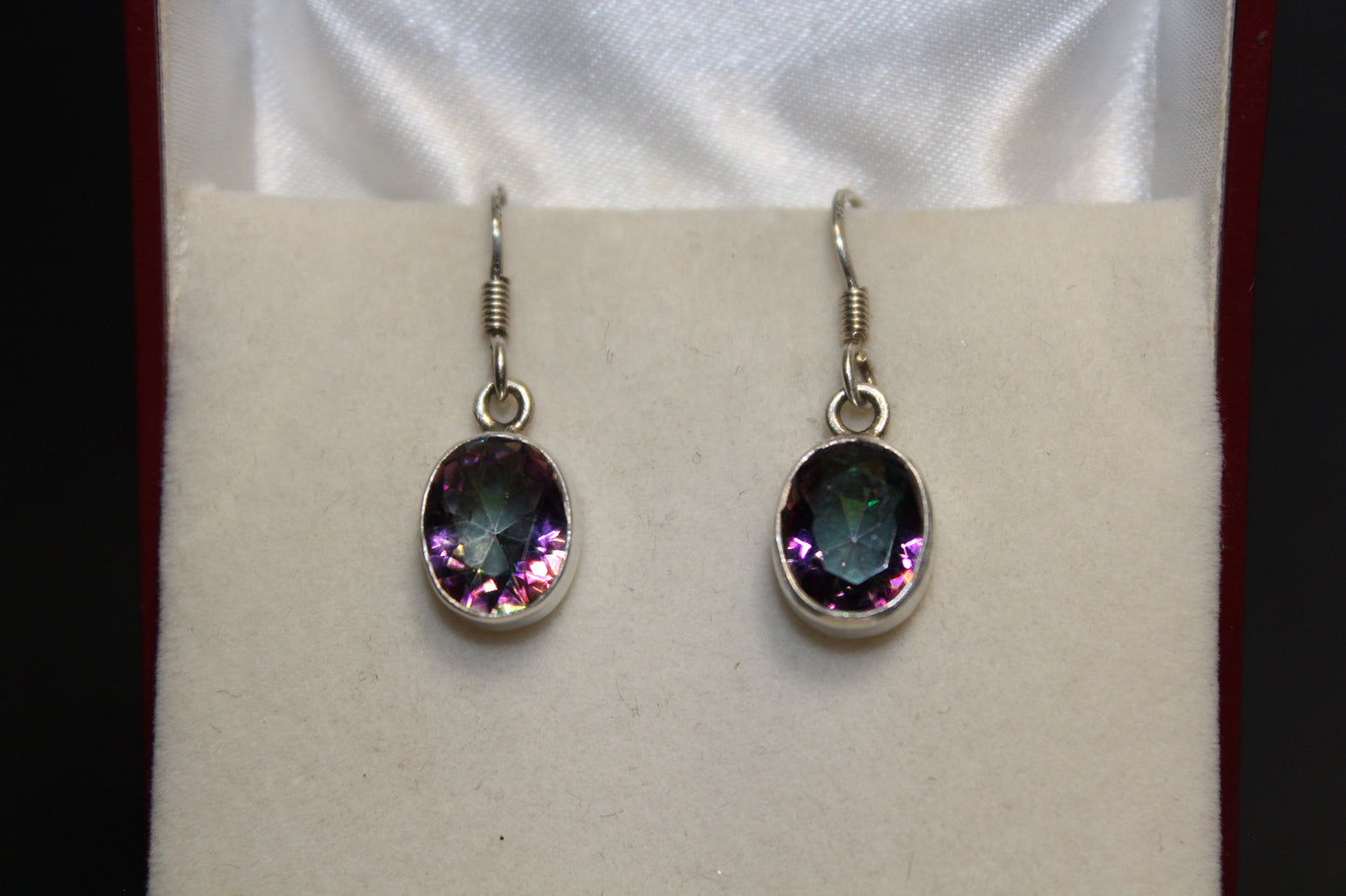 Earrings - Mystic Topaz (faceted) - oval