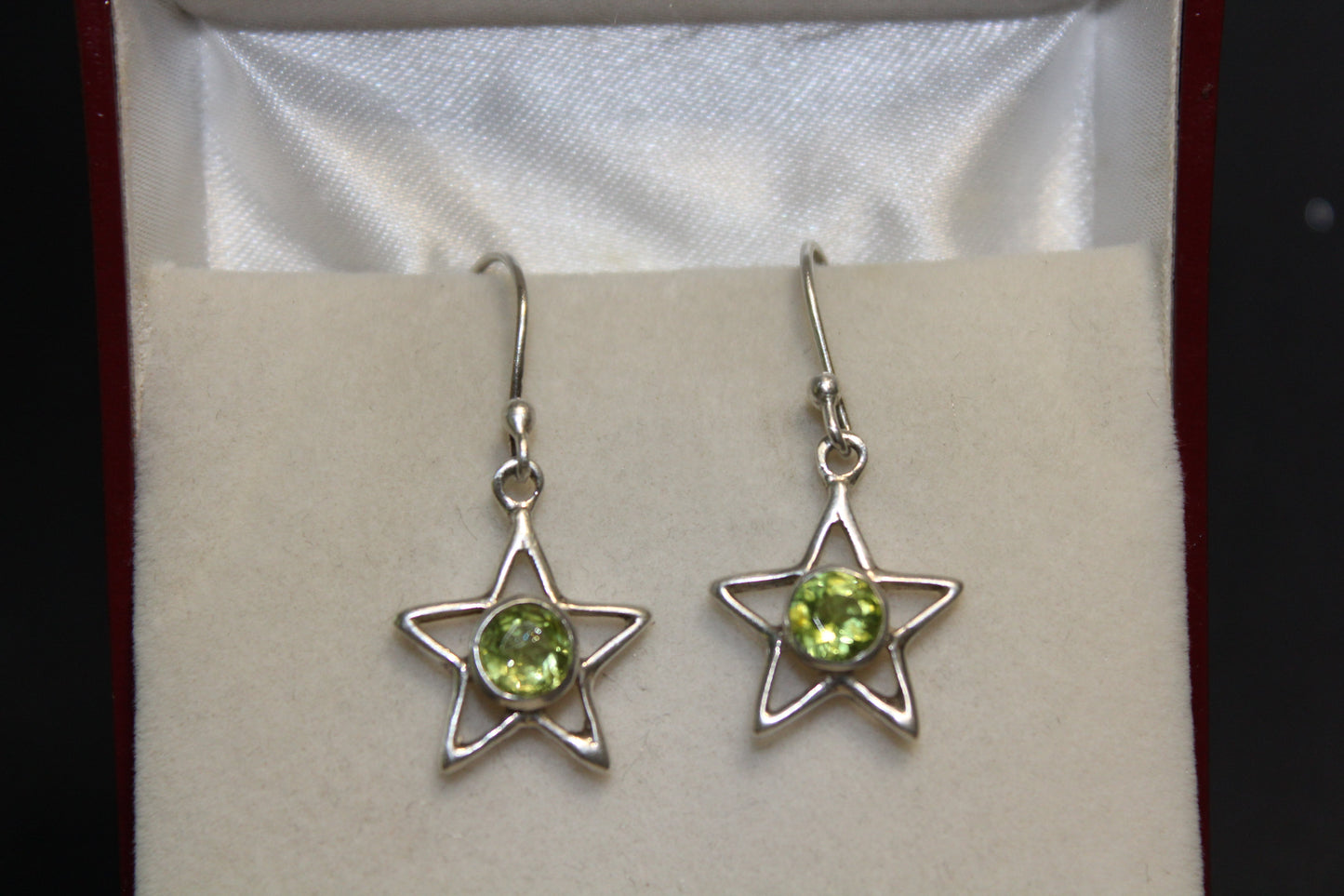 Earrings - Peridot (faceted) - round