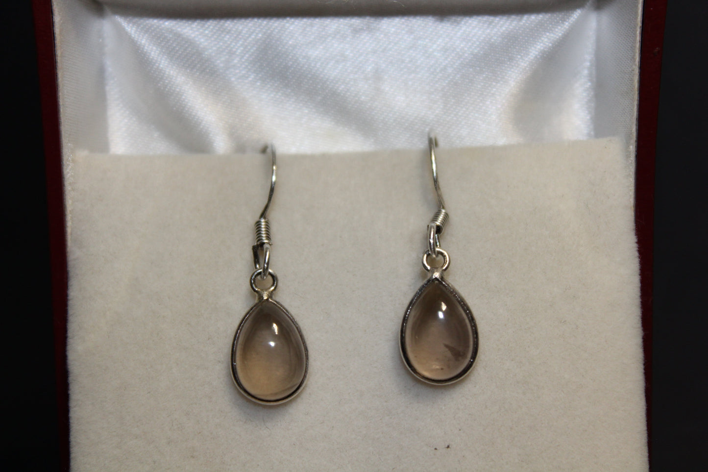 Earrings - Smoky Quartz - tear