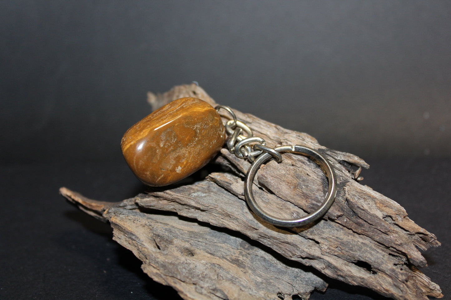 Keyring - Tumbled - Jasper