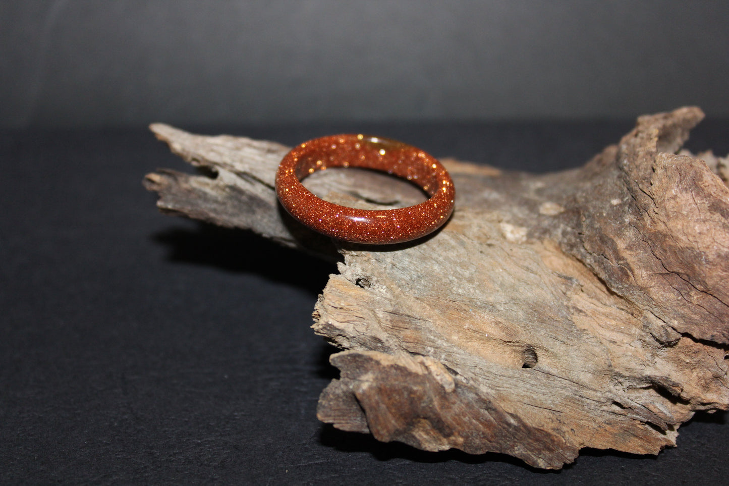 Ring - Carved Crystal - Red Goldstone