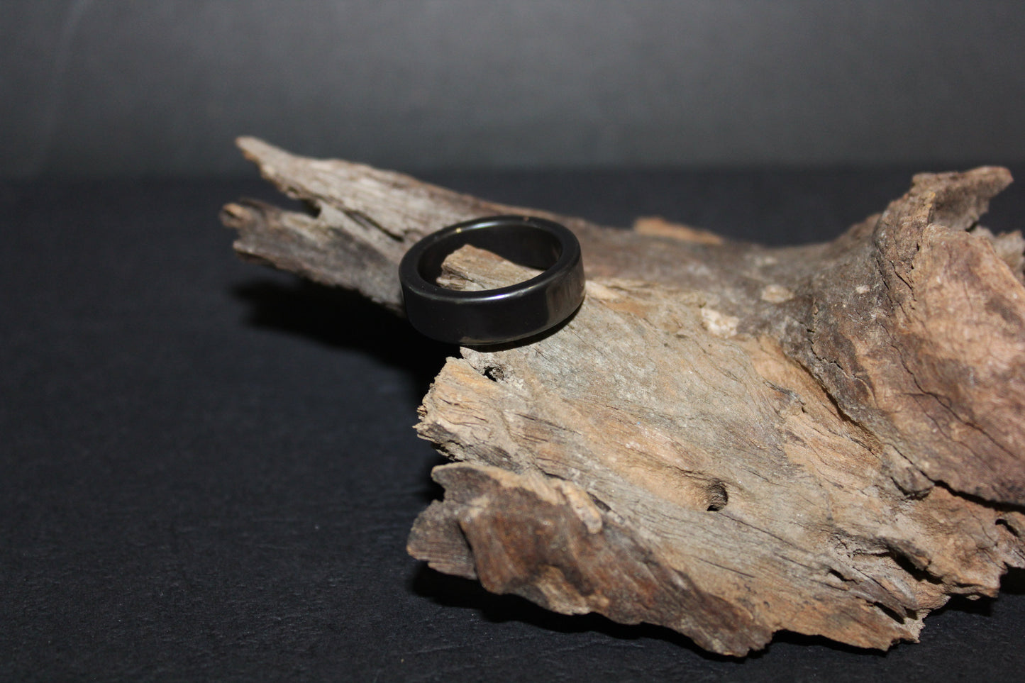 Ring - Carved Crystal - Hematite