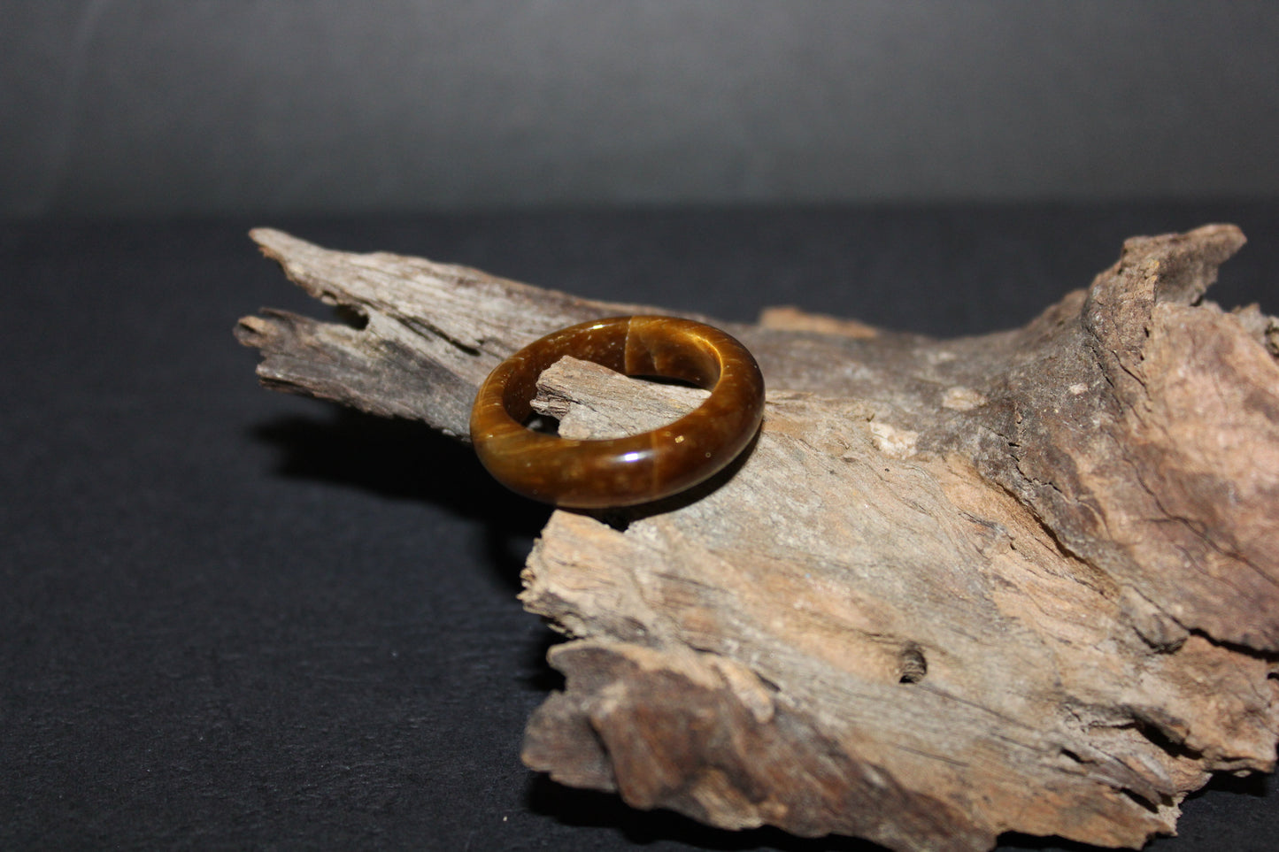 Ring - Carved Crystal - Tiger Eye