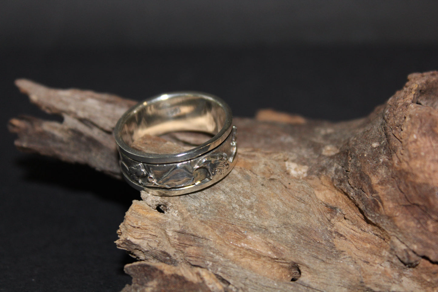 Ring - Spinning - Stirling Silver (Birds)