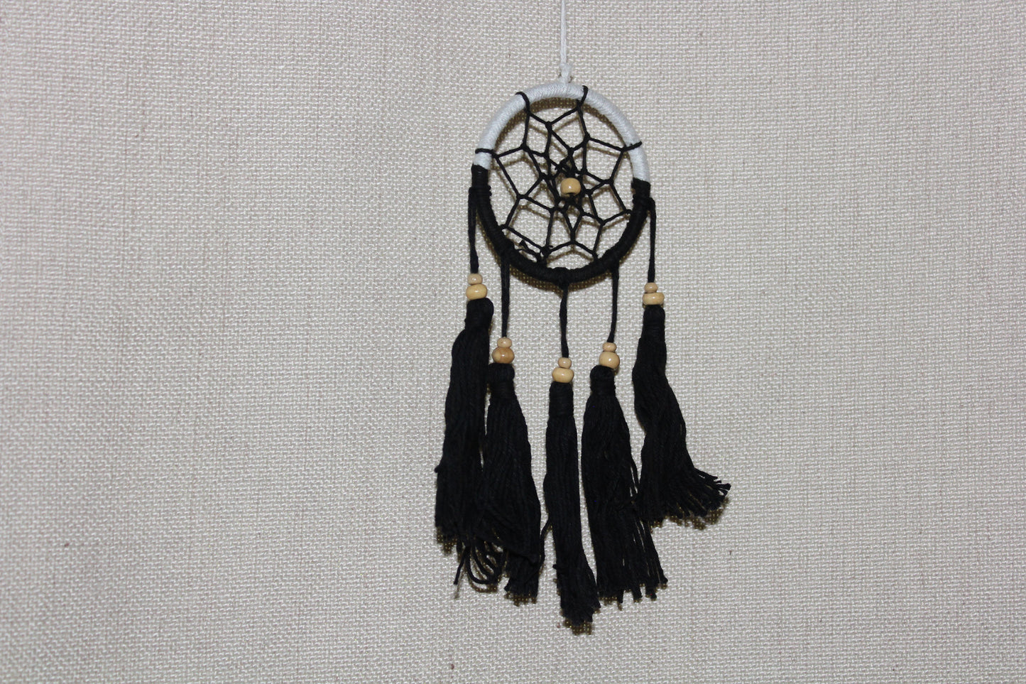 Dreamcatcher - 6cm - Black/White