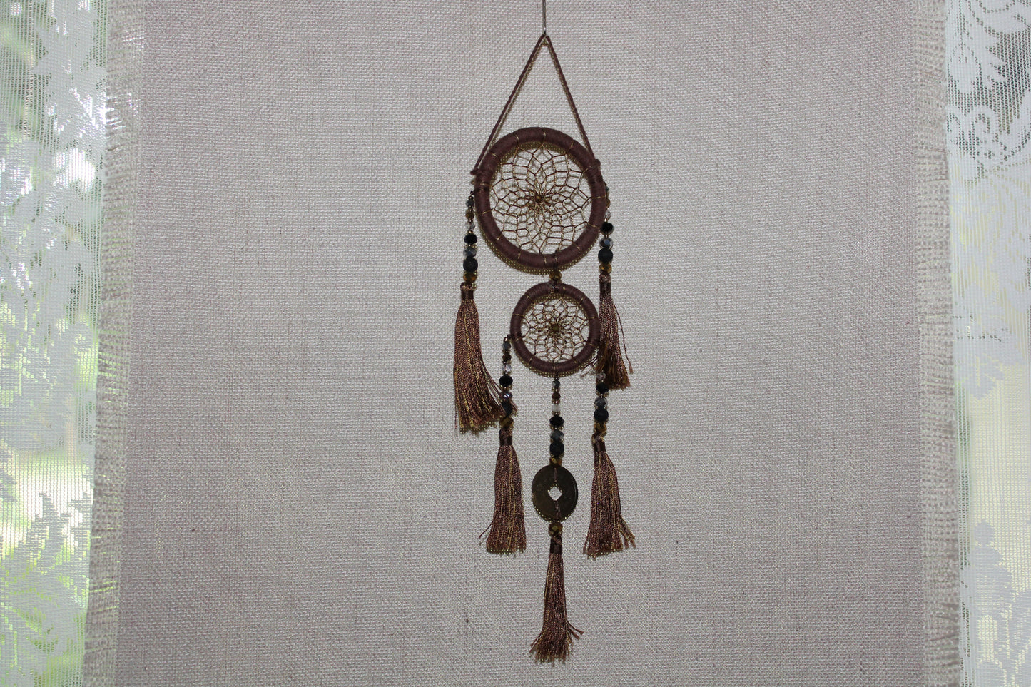 Dreamcatcher - 6cm - Brown