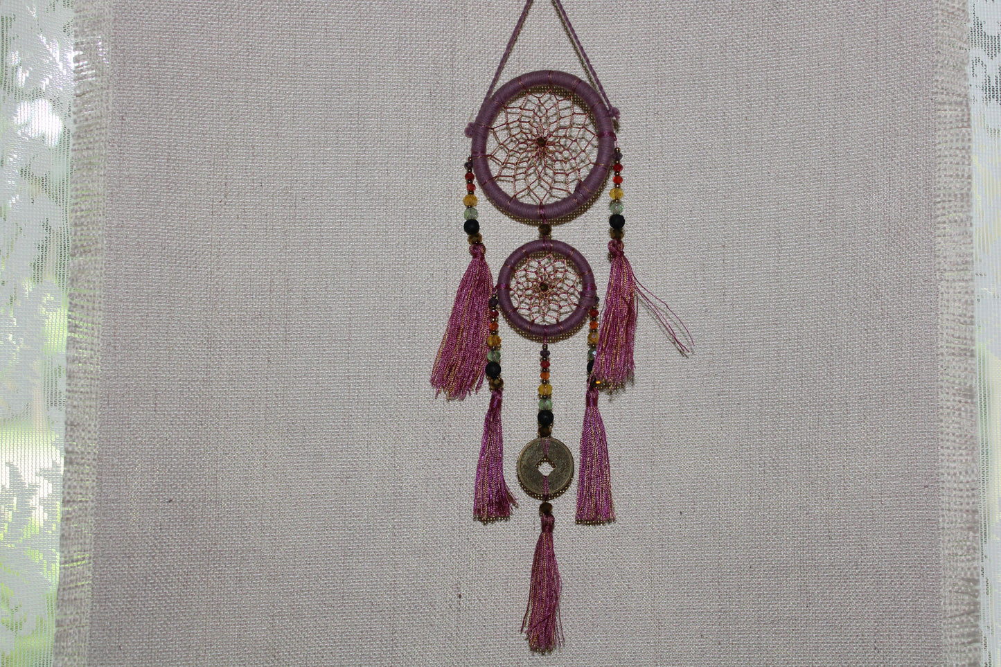 Dreamcatcher - 6cm - Purple
