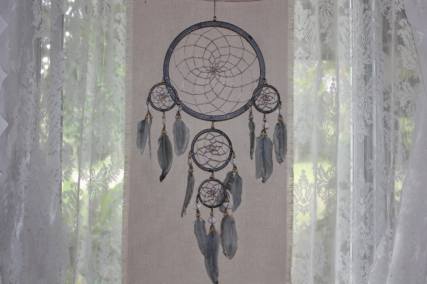 Dreamcatcher - 22cm - Grey