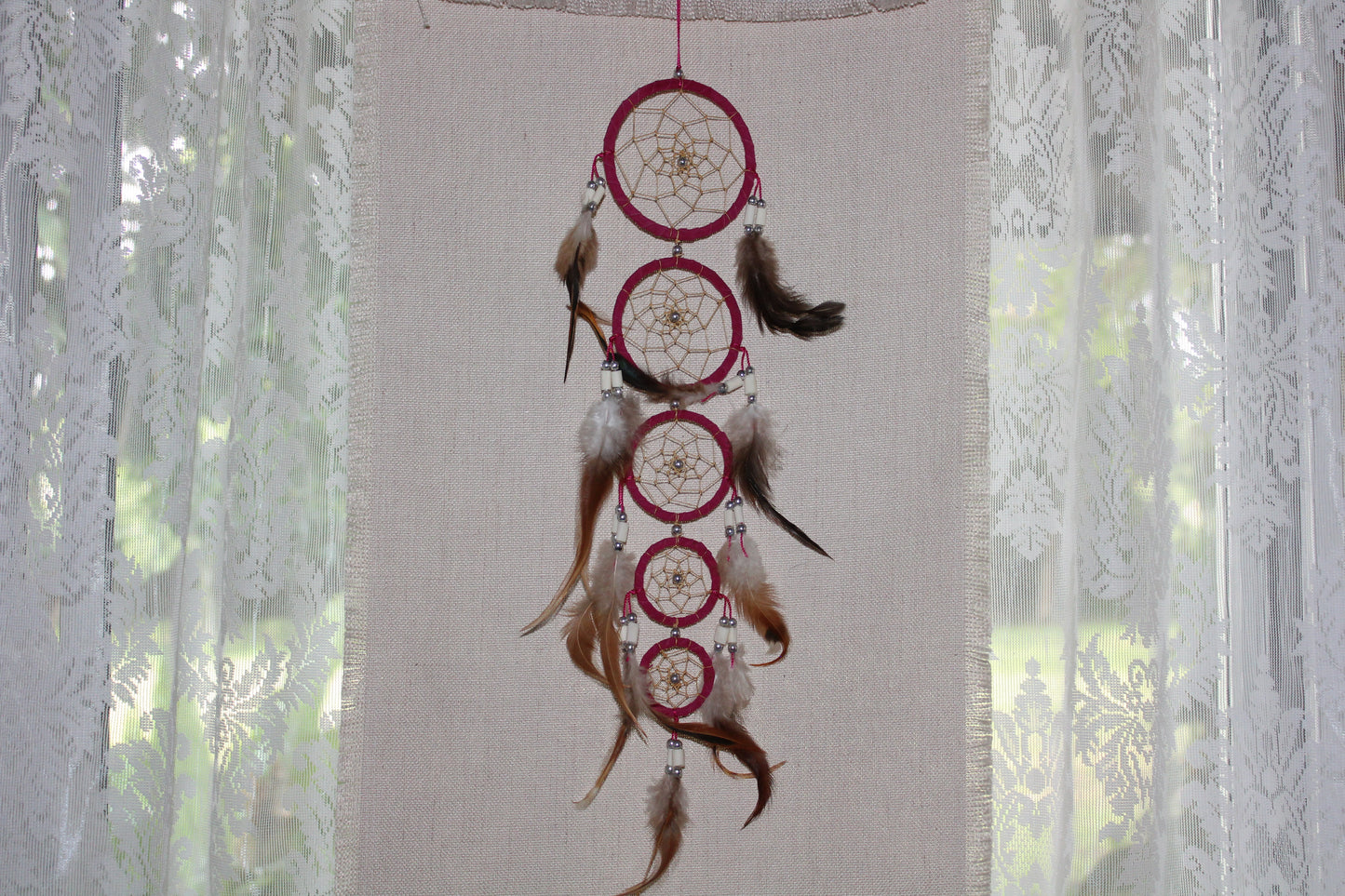 Dreamcatcher - 9cm - Pink