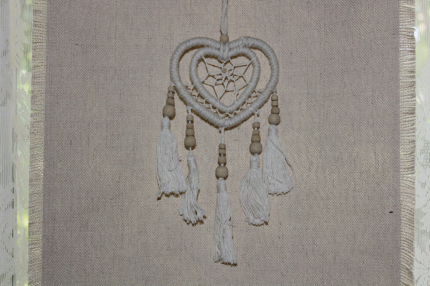 Dreamcatcher - 11cm - Rope (hearts)