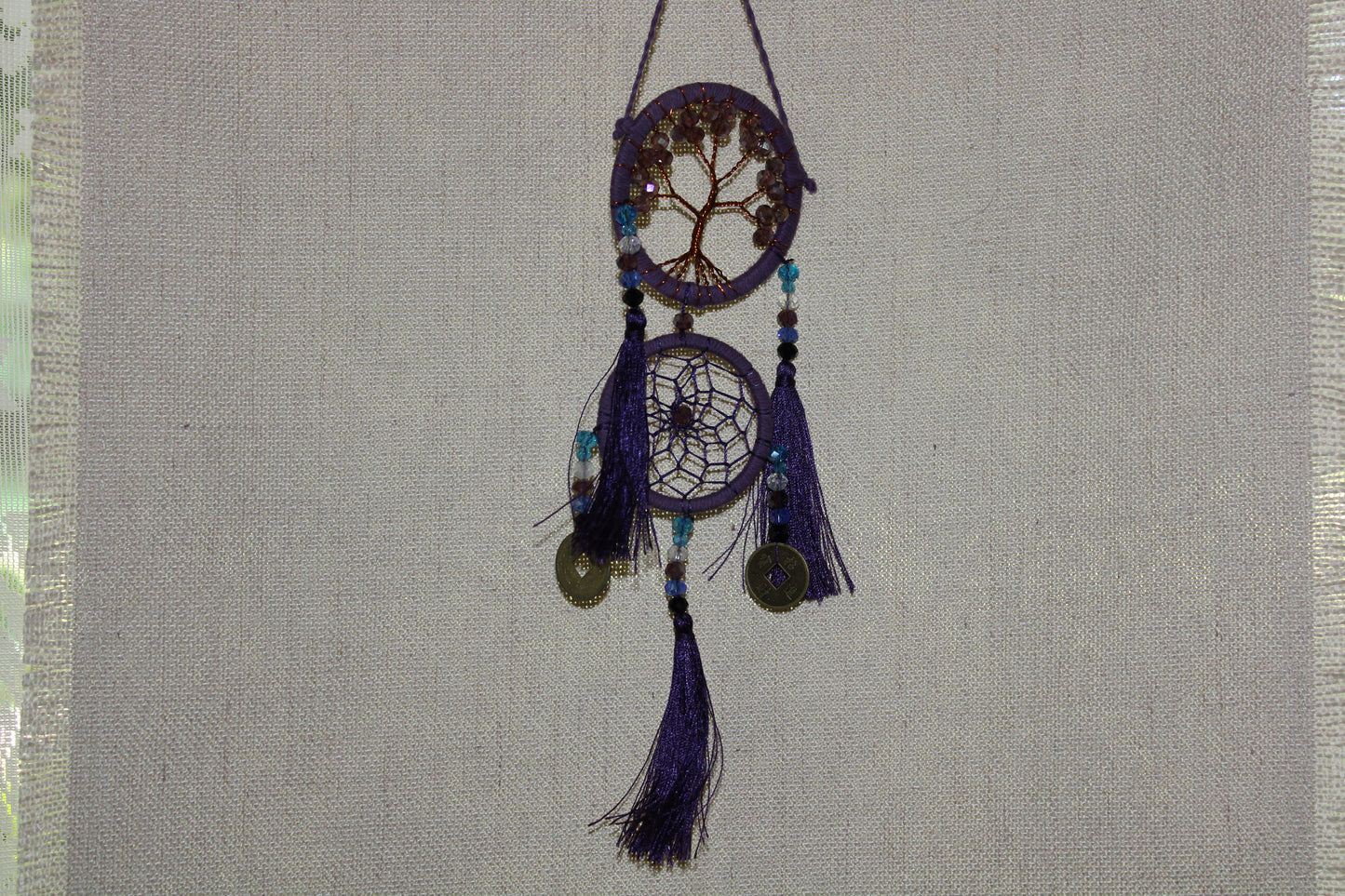 Dreamcatcher - 6cm - Purple