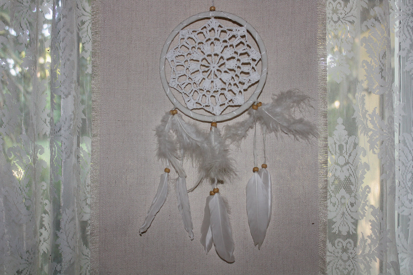 Dreamcatcher - 17cm - White