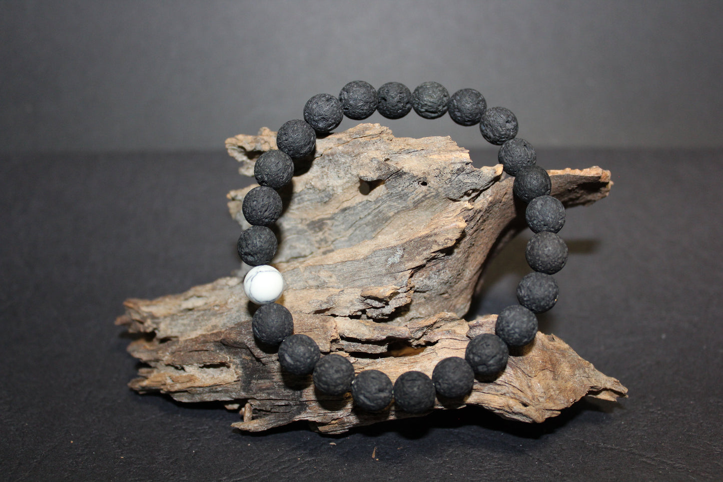 Bracelet - Beads - Lava Stone