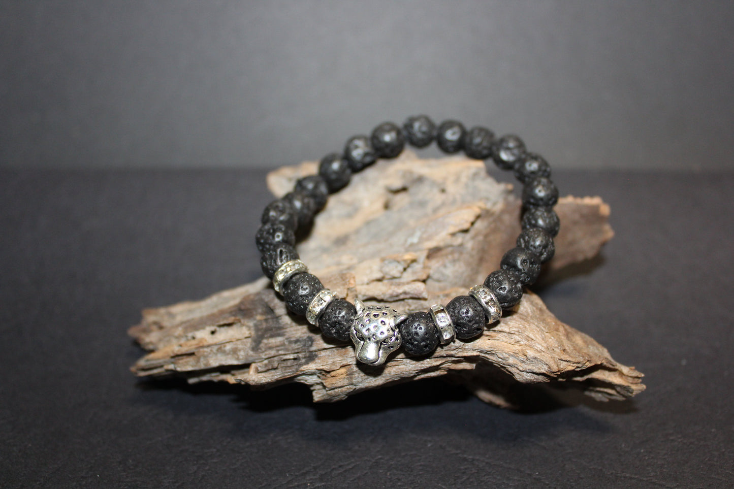 Bracelet - Beads - Lava Stone