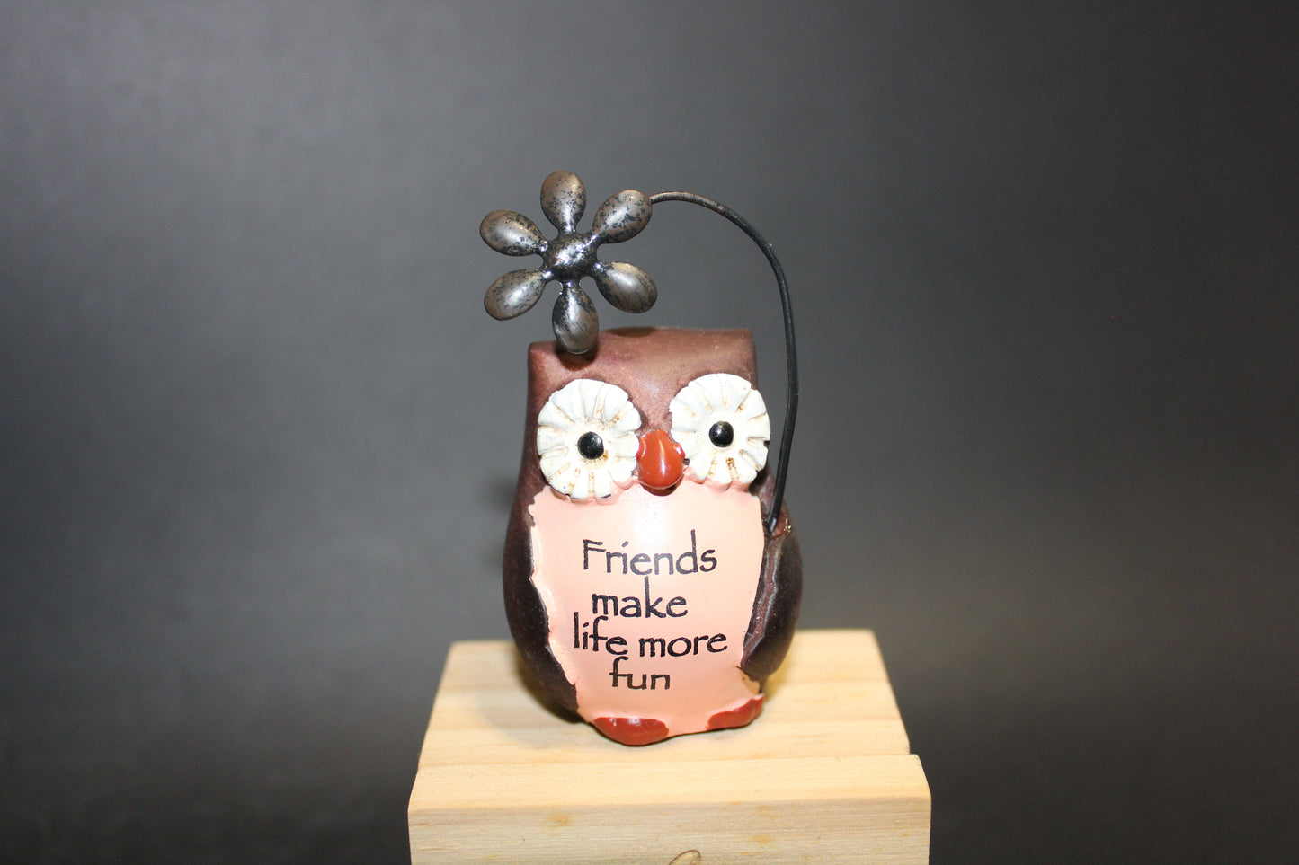 Owl - with inspirational message (brown)