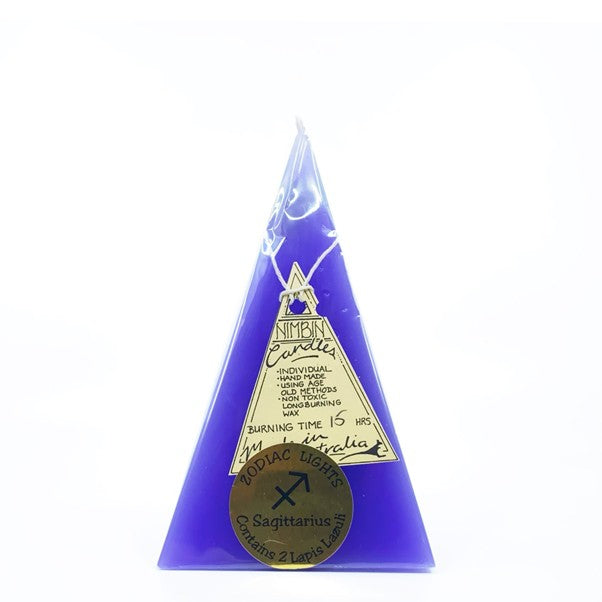 Zodiac Candle - Sagittarius (purple/lapis lazuli)
