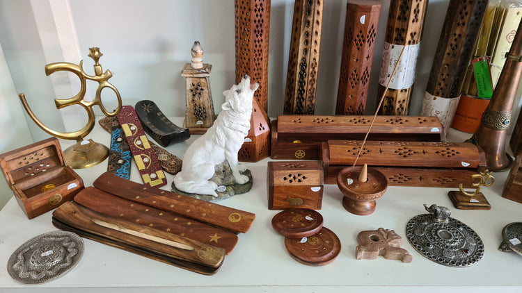 Incense holders for incense sticks and cones