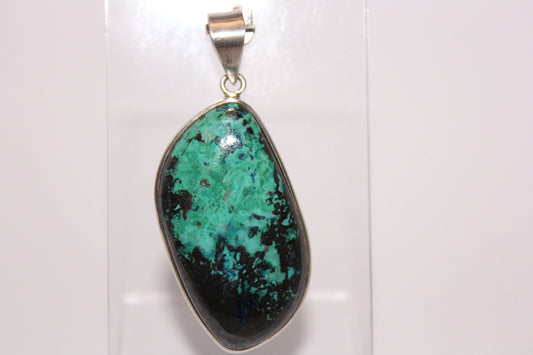Pendant - Azurite with Malachite - lge