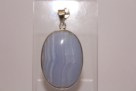 Pendant - Blue Lace Agate - lge