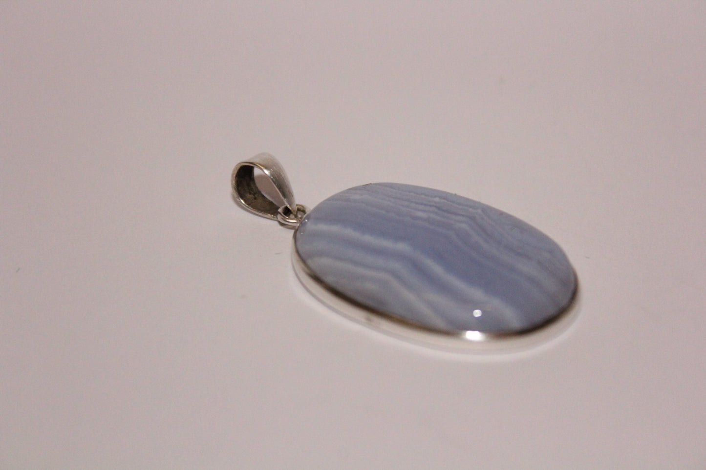 Pendant - Blue Lace Agate - lge