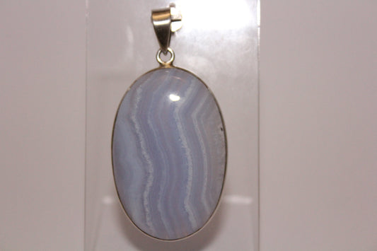 Pendant - Blue Lace Agate - lge