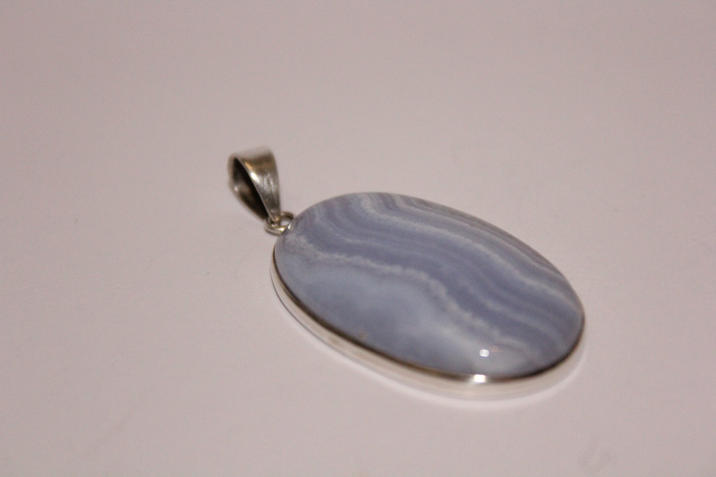 Pendant - Blue Lace Agate - lge