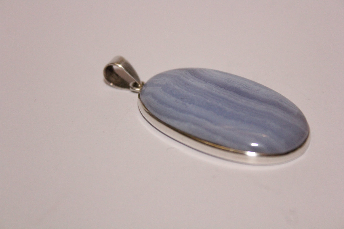 Pendant - Blue Lace Agate - lge