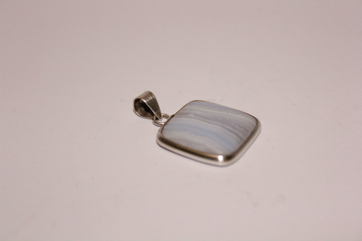 Pendant - Blue Lace Agate - sml