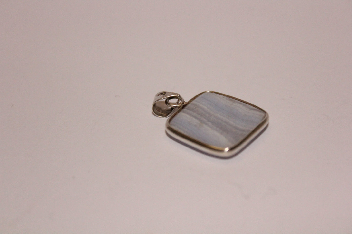 Pendant - Blue Lace Agate - sml