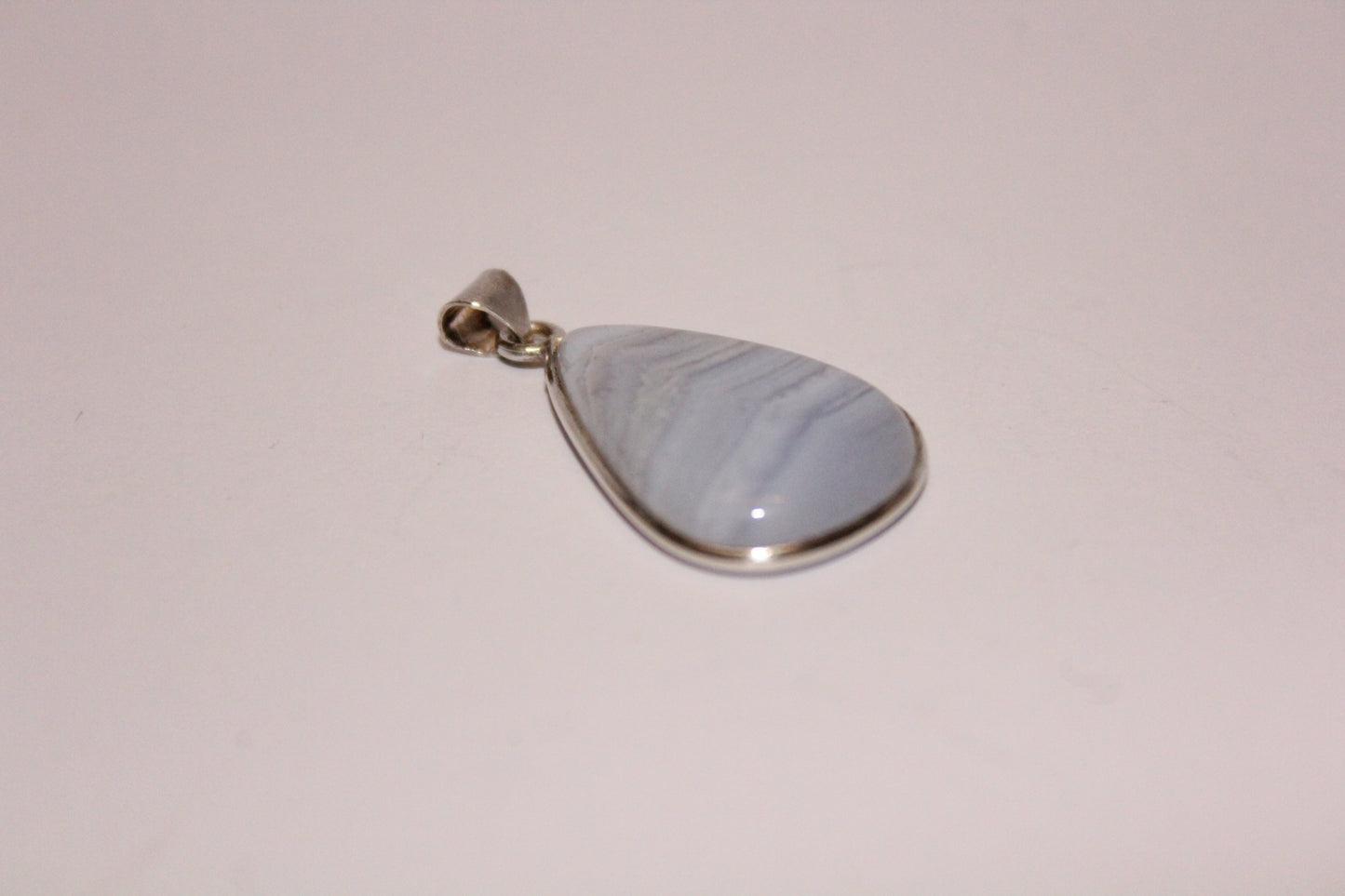 Pendant - Blue Lace Agate - sml