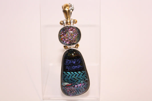 Pendant - Dichroic Glass - lge