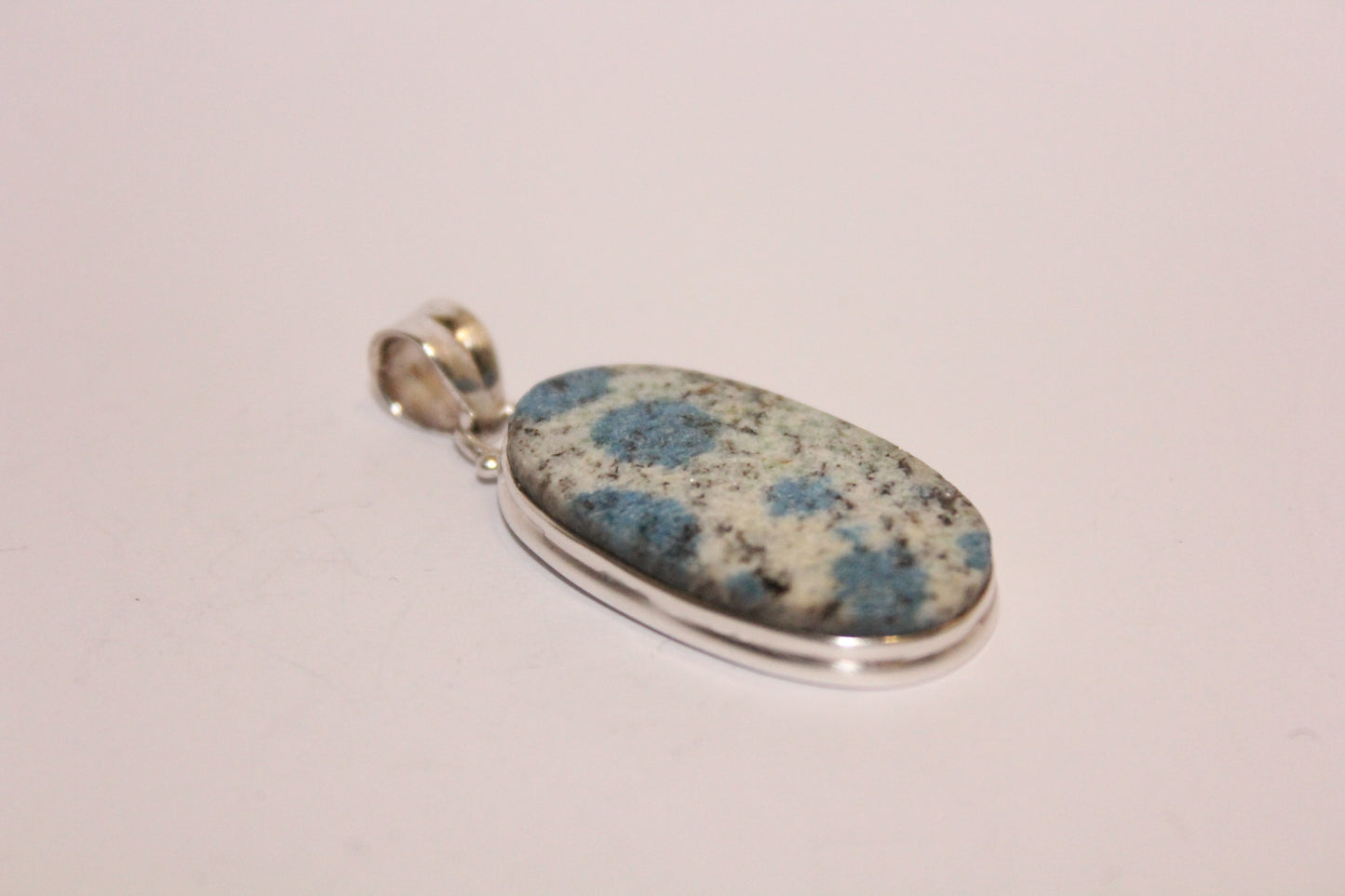 Pendant - Azurite in Granite - K2 - lge