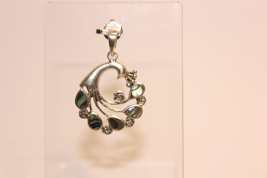 Pendant - Paua Shell - med