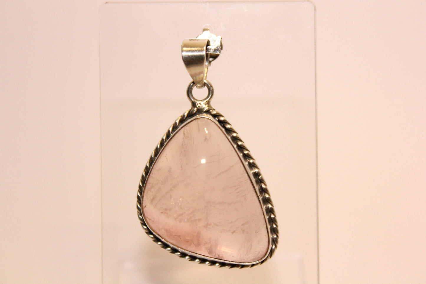 Pendant - Rose Quartz - lge
