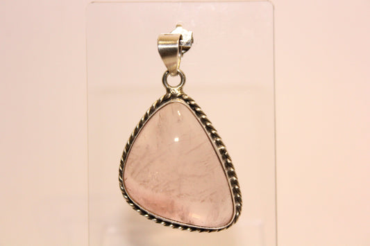 Pendant - Rose Quartz - lge