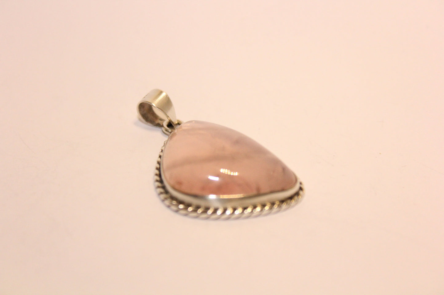 Pendant - Rose Quartz - lge