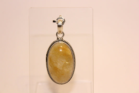 Pendant - Rutilated Quartz - med