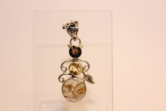 Pendant - Rutilated Quartz - lge