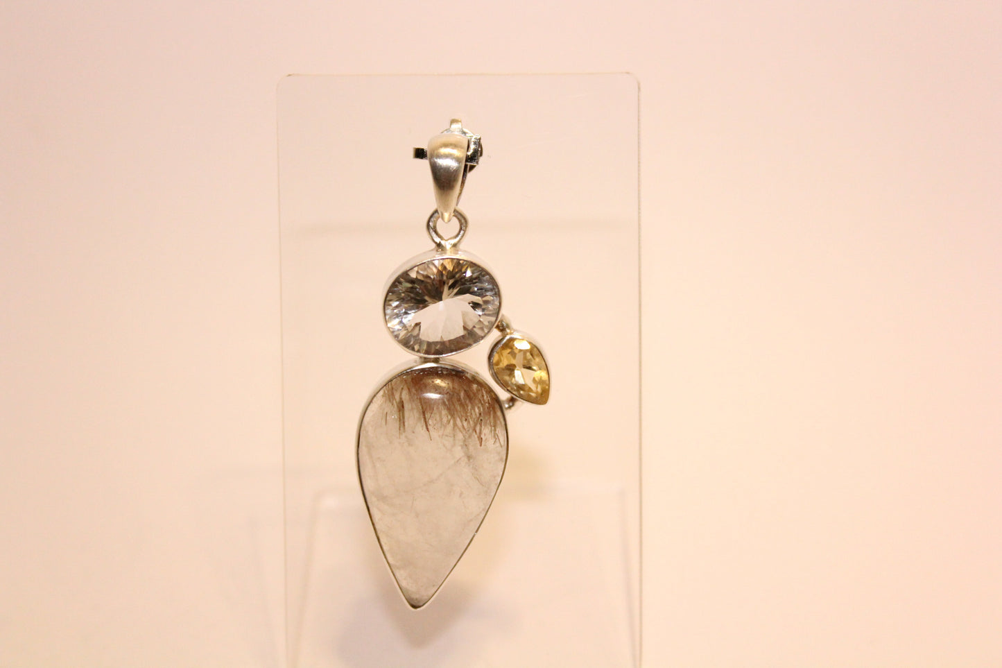 Pendant - Rutilated Quartz - lge