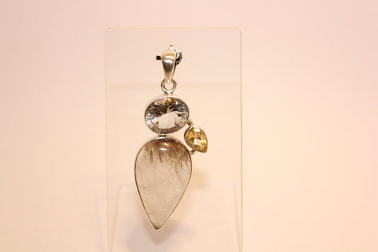 Pendant - Rutilated Quartz - lge