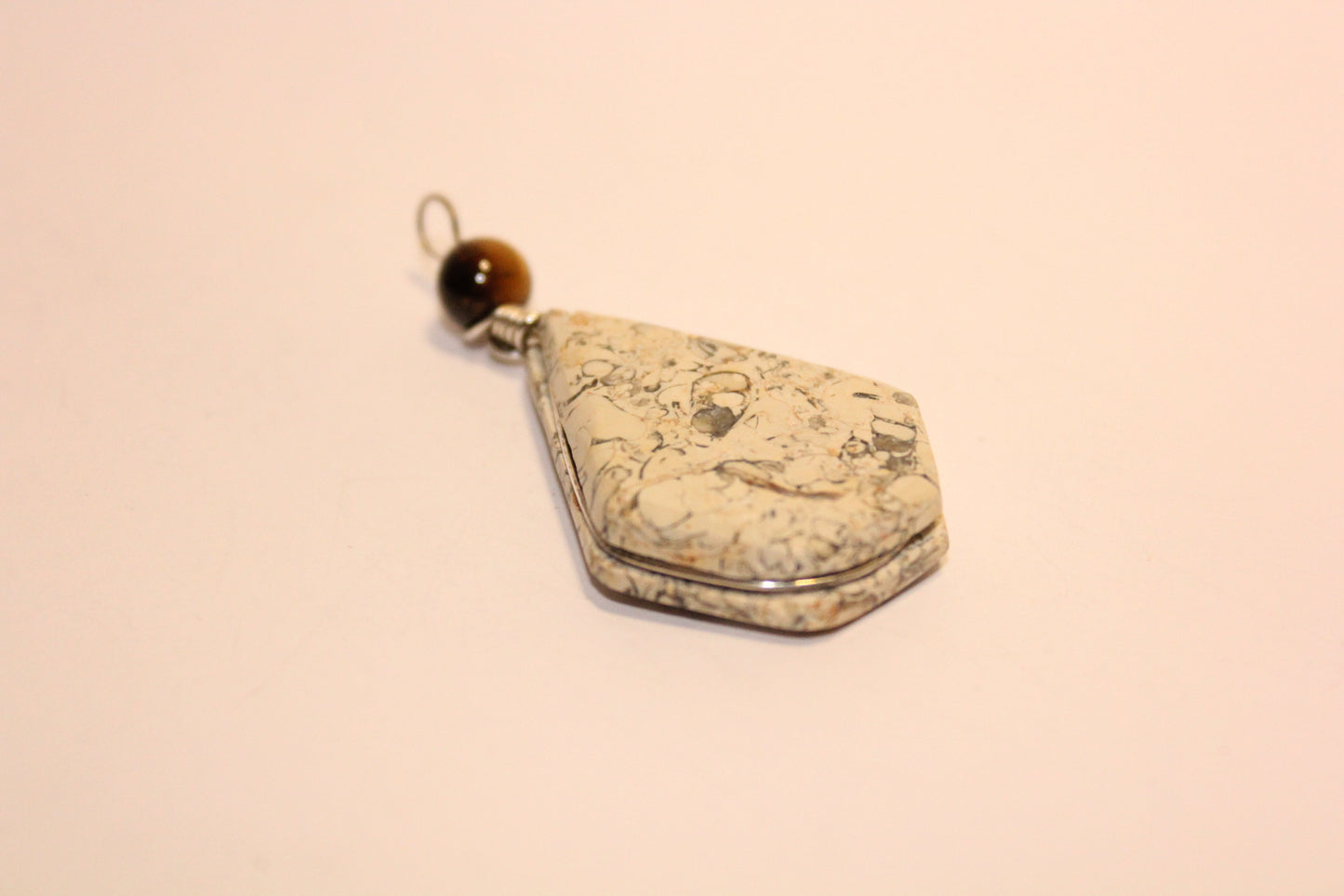 Pendant - Turritella Fossil - lge