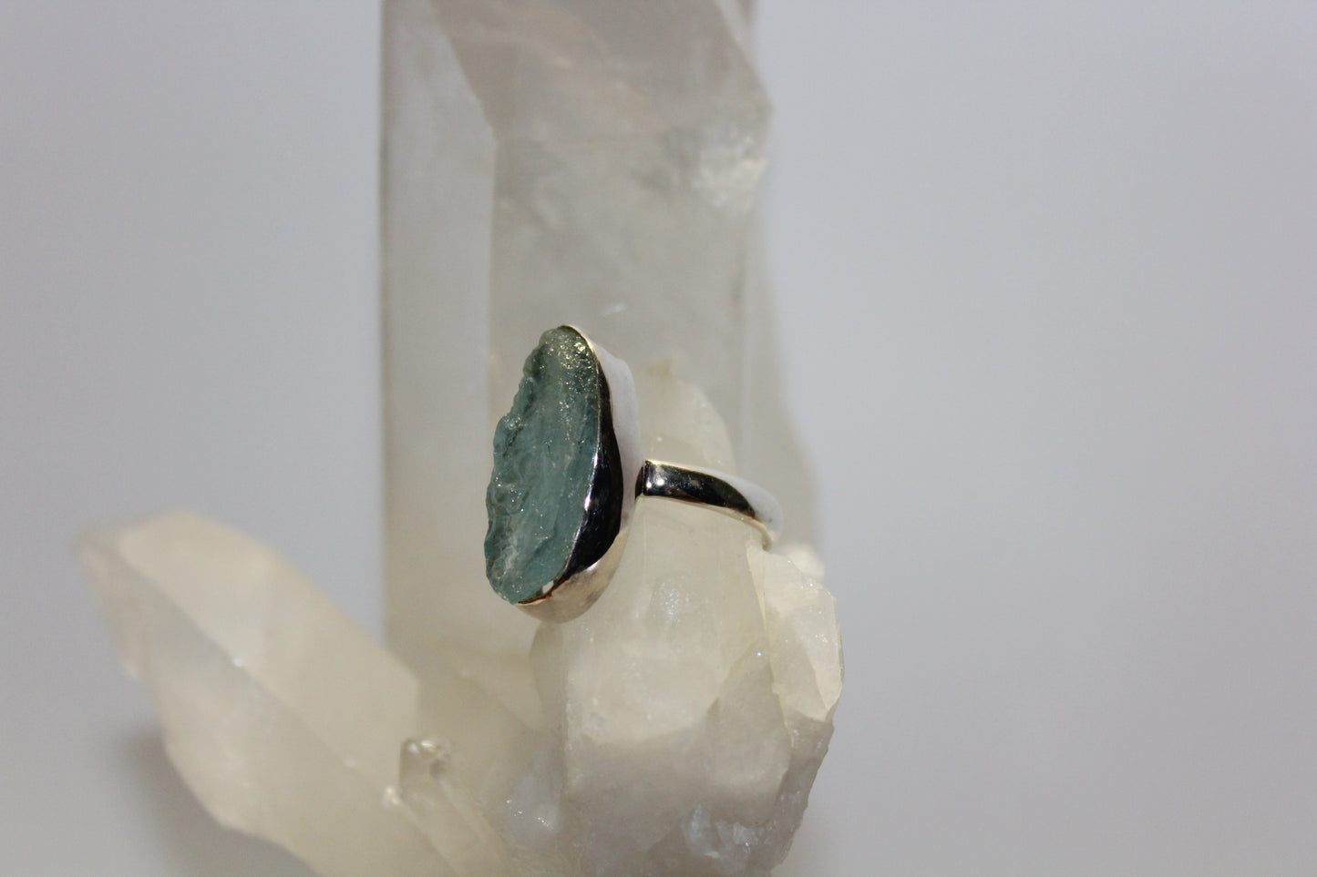 Ring - Aquamarine - size - 10