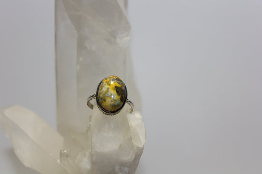 Ring - Bumble Bee Jasper - size - 10