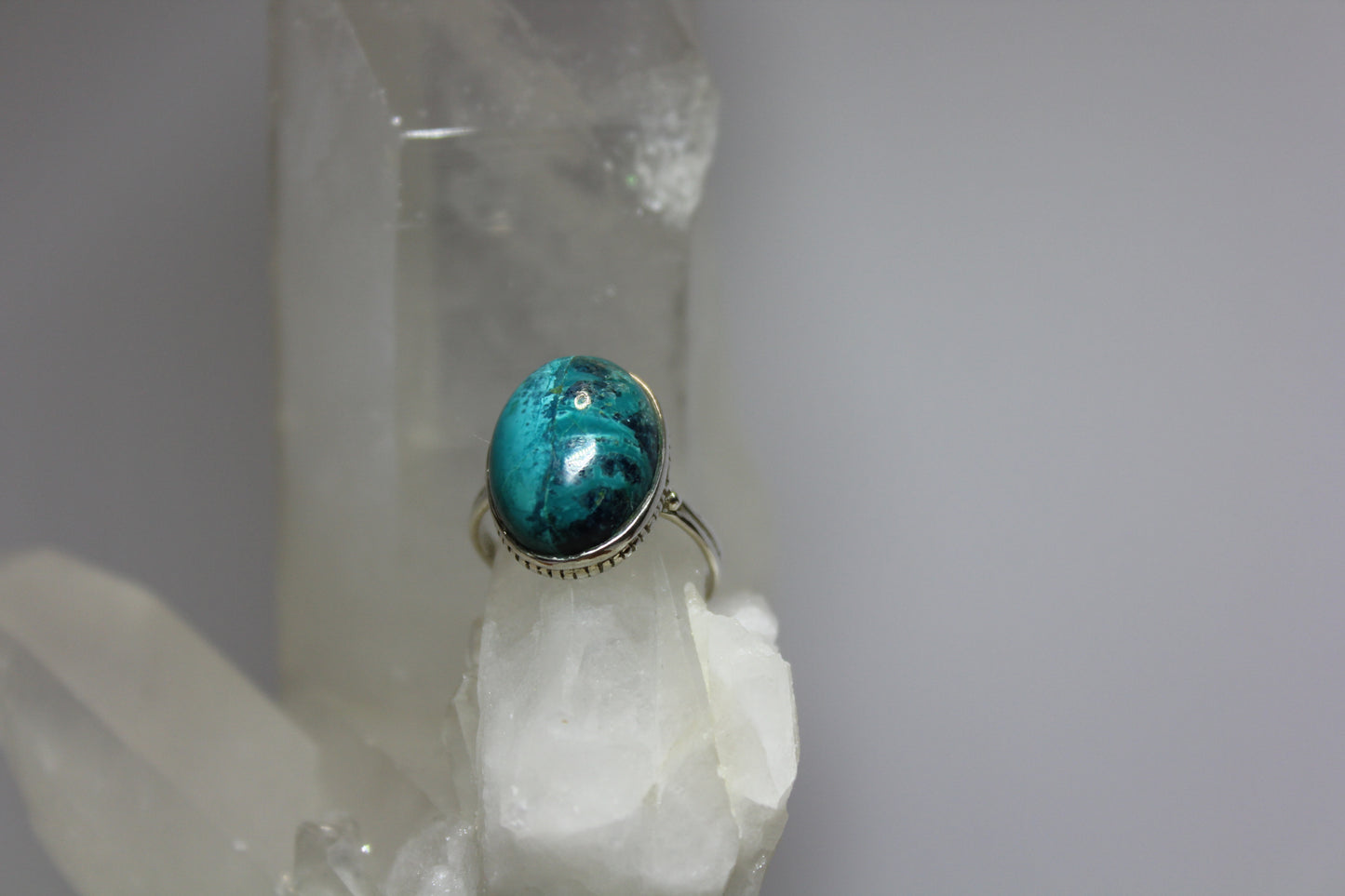 Ring - Chrysocolla - size - 8