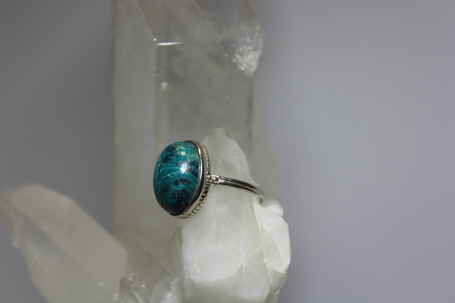 Ring - Chrysocolla - size - 8