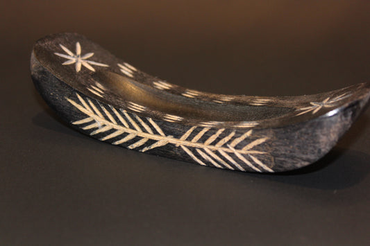 Incense Holder - Timber ash boat
