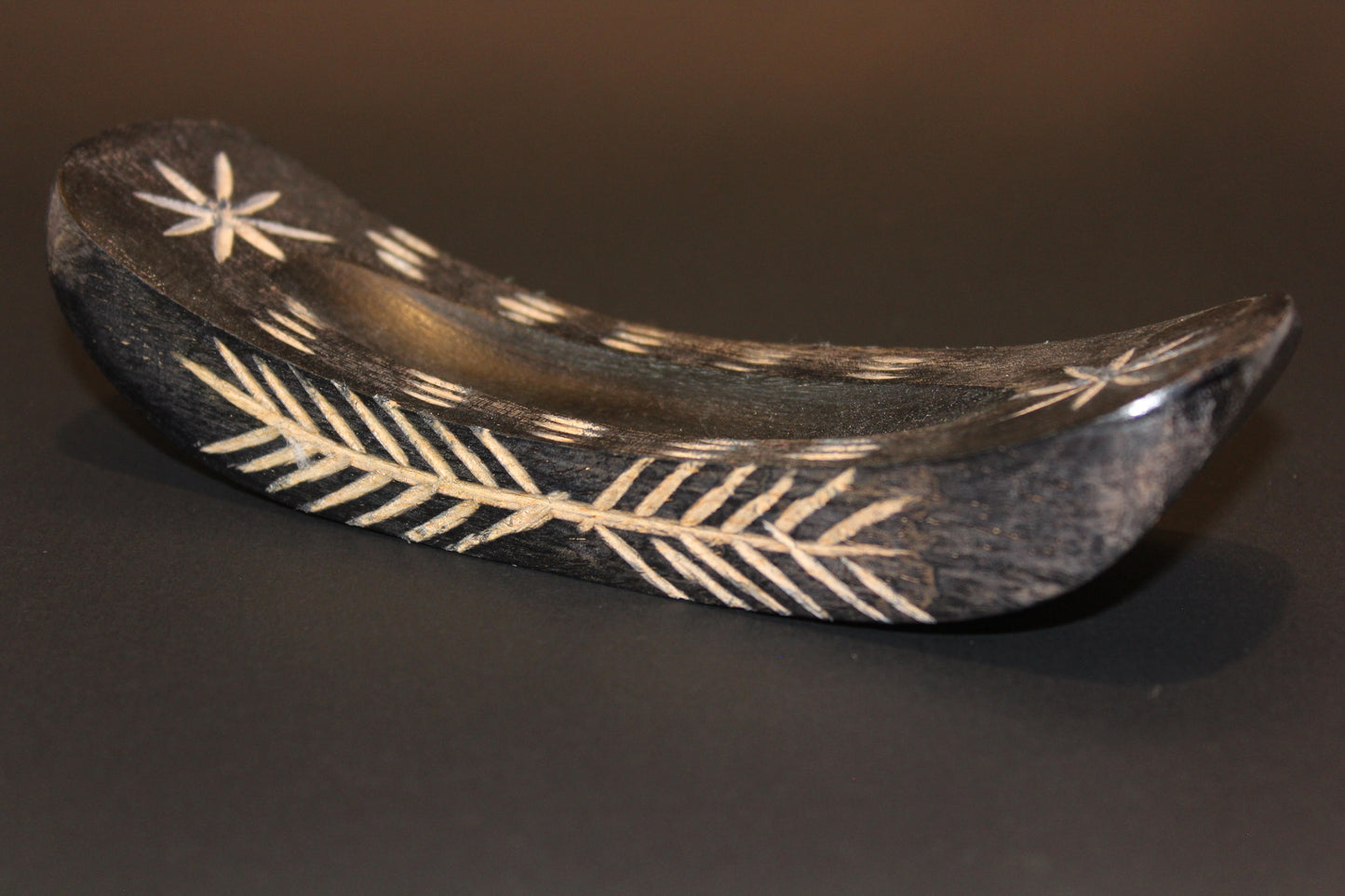 Incense Holder - Timber ash boat