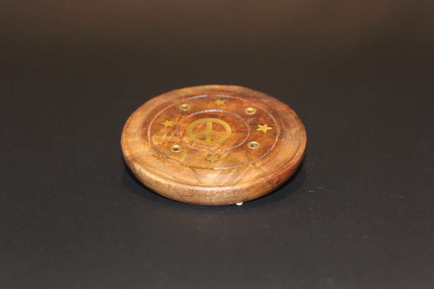 Incense Holder - Timber - round (sml)