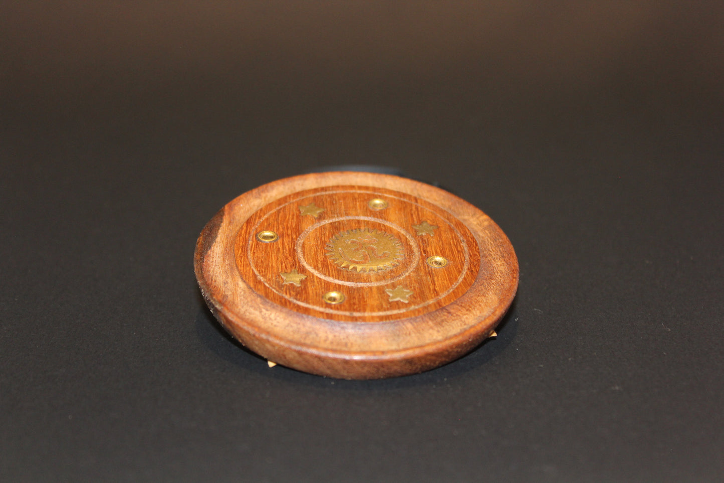 Incense Holder - Timber - round (sml)